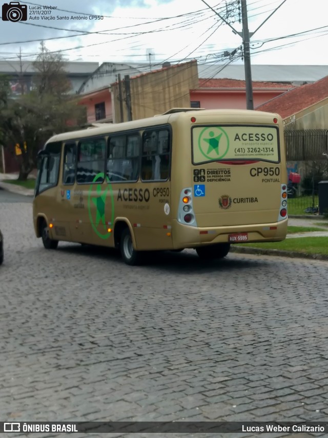 Auto Viação Santo Antônio CP950 na cidade de Curitiba, Paraná, Brasil, por Lucas Weber Calizario. Número da foto: #8222481.