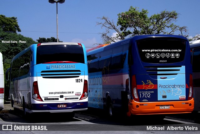 Viação Piracicabana 1824 na cidade de São Paulo, São Paulo, Brasil, por Michael  Alberto Vieira. ID da foto: 8222022.