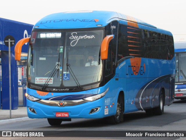 Litorânea Transportes Coletivos 5056 na cidade de São Paulo, São Paulo, Brasil, por Moaccir  Francisco Barboza. Número da foto: #8224024.