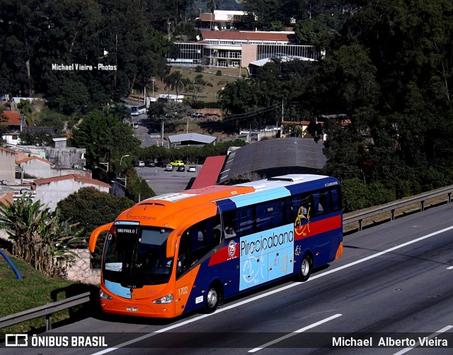 Viação Piracicabana 1702 na cidade de Barueri, São Paulo, Brasil, por Michael  Alberto Vieira. Número da foto: #8222019.