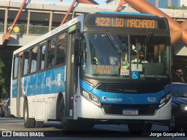 Transurb A72126 na cidade de Rio de Janeiro, Rio de Janeiro, Brasil, por Jorge Gonçalves. ID da foto: 8225571.