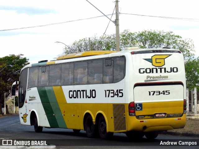 Empresa Gontijo de Transportes 17345 na cidade de Pirapora, Minas Gerais, Brasil, por Andrew Campos. ID da foto: 8226115.