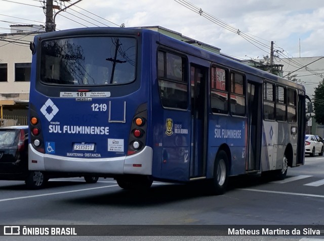 Viação Sul Fluminense 1219 na cidade de Volta Redonda, Rio de Janeiro, Brasil, por Matheus Martins da Silva. ID da foto: 8225589.