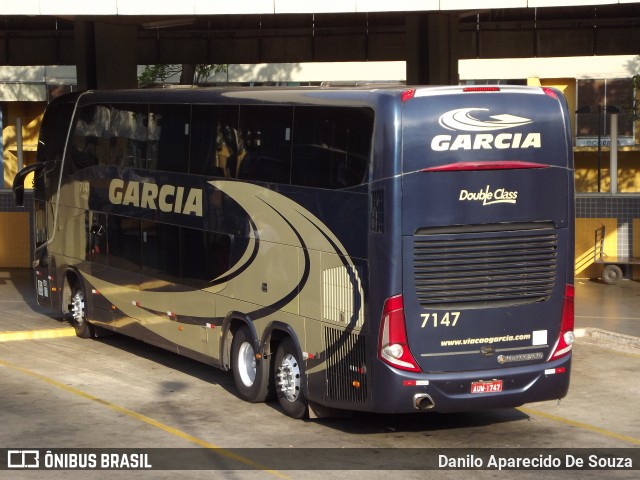 Viação Garcia 7147 na cidade de Ribeirão Preto, São Paulo, Brasil, por Danilo Aparecido De Souza. Número da foto: #8225780.