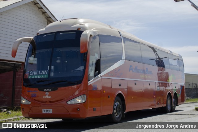 Pullman Bus 2830 na cidade de Estación Central, Santiago, Metropolitana de Santiago, Chile, por Jorgeandres Jorge Andres. ID da foto: 8226791.