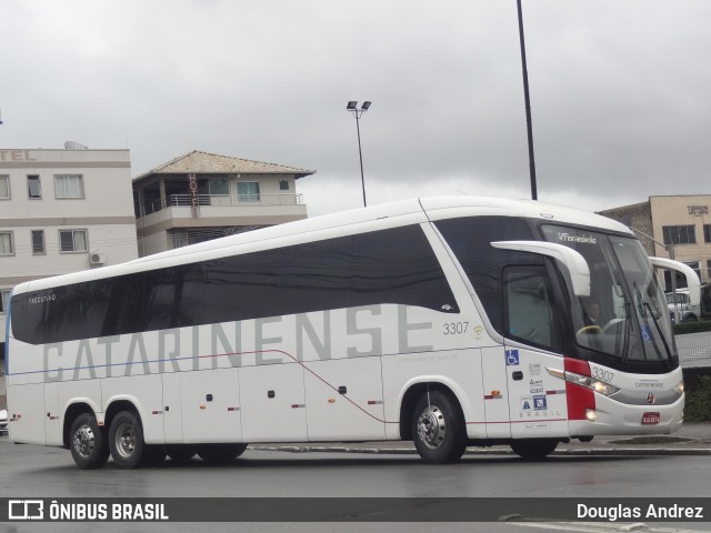 Auto Viação Catarinense 3307 na cidade de Balneário Camboriú, Santa Catarina, Brasil, por Douglas Andrez. ID da foto: 8227982.