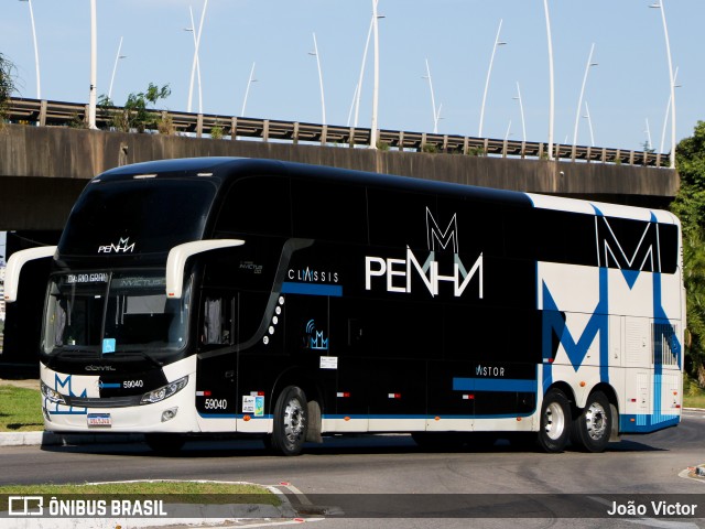 Empresa de Ônibus Nossa Senhora da Penha 59040 na cidade de Florianópolis, Santa Catarina, Brasil, por João Victor. ID da foto: 8227963.