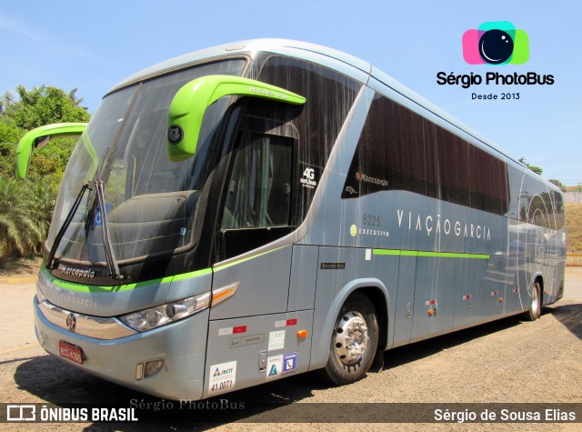 Viação Garcia 8225 na cidade de Bauru, São Paulo, Brasil, por Sérgio de Sousa Elias. ID da foto: 8227704.