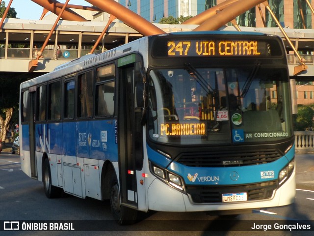 Viação Verdun B71078 na cidade de Rio de Janeiro, Rio de Janeiro, Brasil, por Jorge Gonçalves. ID da foto: 8228068.