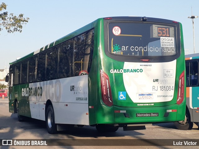 Viação Galo Branco RJ 181.084 na cidade de Niterói, Rio de Janeiro, Brasil, por Luiz Victor. Número da foto: #8227074.