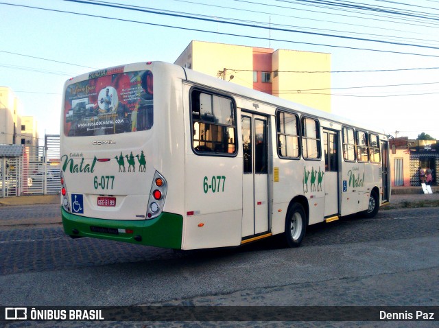 Transportes Cidade do Natal 6 077 na cidade de Natal, Rio Grande do Norte, Brasil, por Dennis Paz. ID da foto: 8229177.