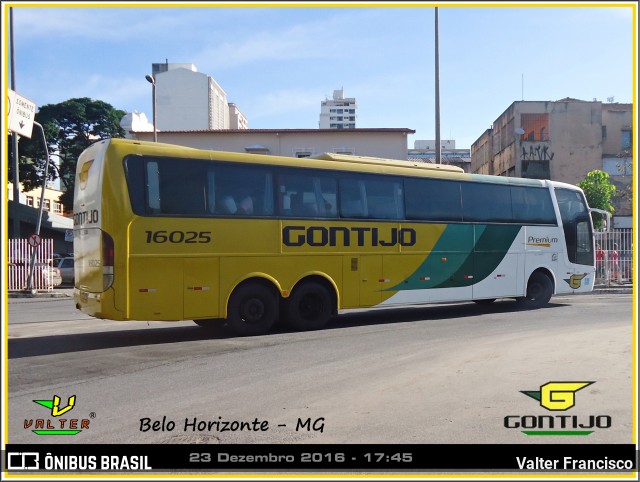 Empresa Gontijo de Transportes 16025 na cidade de Belo Horizonte, Minas Gerais, Brasil, por Valter Francisco. ID da foto: 8229354.