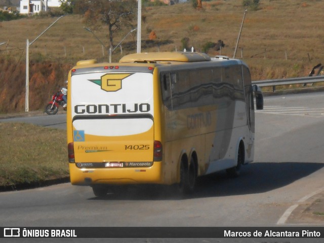 Empresa Gontijo de Transportes 14025 na cidade de Perdões, Minas Gerais, Brasil, por Marcos de Alcantara Pinto. Número da foto: #8228252.