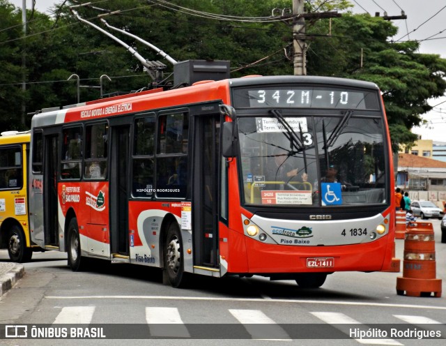 Himalaia Transportes > Ambiental Transportes Urbanos 4 1834 na cidade de São Paulo, São Paulo, Brasil, por Hipólito Rodrigues. ID da foto: 8227642.