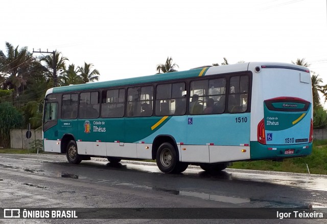 Transportes Urbanos São Miguel de Ilhéus 1510 na cidade de Ilhéus, Bahia, Brasil, por Igor Teixeira. ID da foto: 8230392.