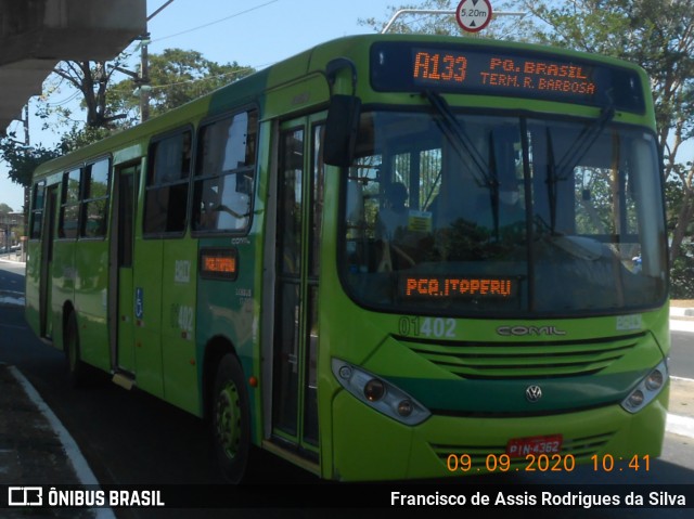 Viação Piauiense 01402 na cidade de Teresina, Piauí, Brasil, por Francisco de Assis Rodrigues da Silva. Número da foto: #8232629.