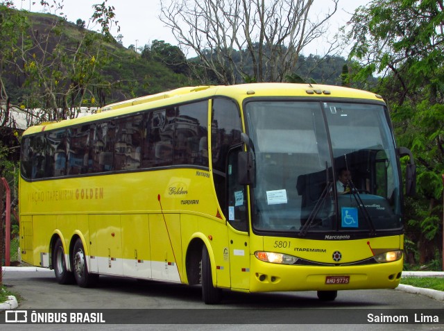 Viação Itapemirim 5801 na cidade de Vitória, Espírito Santo, Brasil, por Saimom  Lima. ID da foto: 8232463.