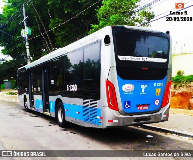 Viação Grajaú S.A. 6 1300 na cidade de São Paulo, São Paulo, Brasil, por Lucas Santos da Silva. ID da foto: 8229814.