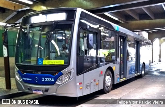 Sambaíba Transportes Urbanos 2 2284 na cidade de São Paulo, São Paulo, Brasil, por Felipe Vitor Paixão Vieira. ID da foto: 8229687.