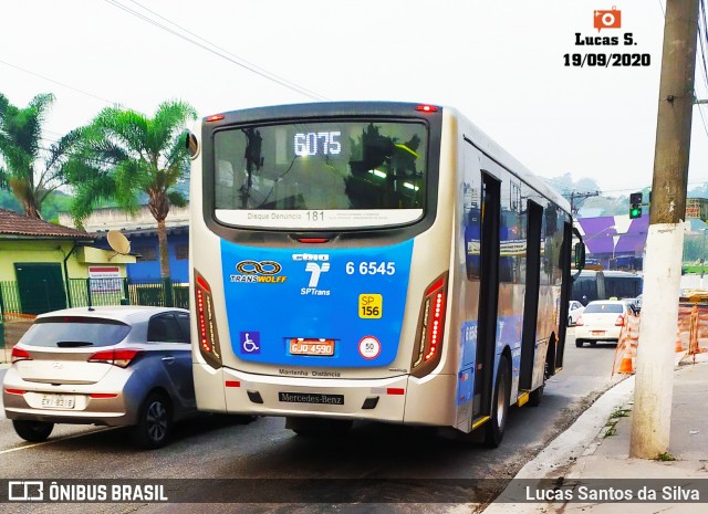 Transwolff Transportes e Turismo 6 6545 na cidade de São Paulo, São Paulo, Brasil, por Lucas Santos da Silva. ID da foto: 8232143.