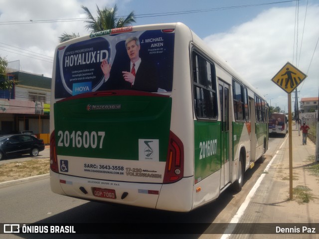 Viação Cidade das Dunas 2016007 na cidade de Natal, Rio Grande do Norte, Brasil, por Dennis Paz. ID da foto: 8230146.