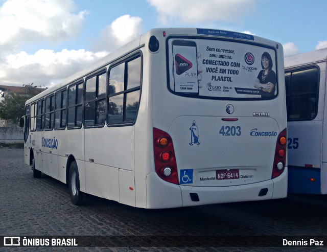 Empresa de Transportes Nossa Senhora da Conceição 4203 na cidade de Natal, Rio Grande do Norte, Brasil, por Dennis Paz. Número da foto: #8229905.