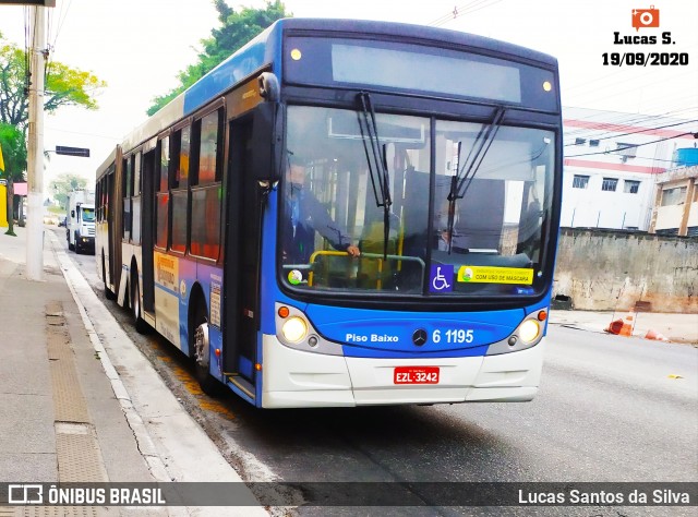 Viação Grajaú S.A. 6 1195 na cidade de São Paulo, São Paulo, Brasil, por Lucas Santos da Silva. Número da foto: #8229824.