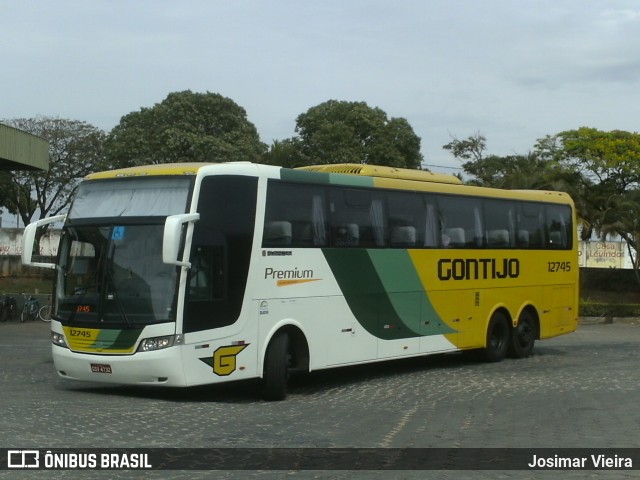 Empresa Gontijo de Transportes 12745 na cidade de Curvelo, Minas Gerais, Brasil, por Josimar Vieira. ID da foto: 8235710.