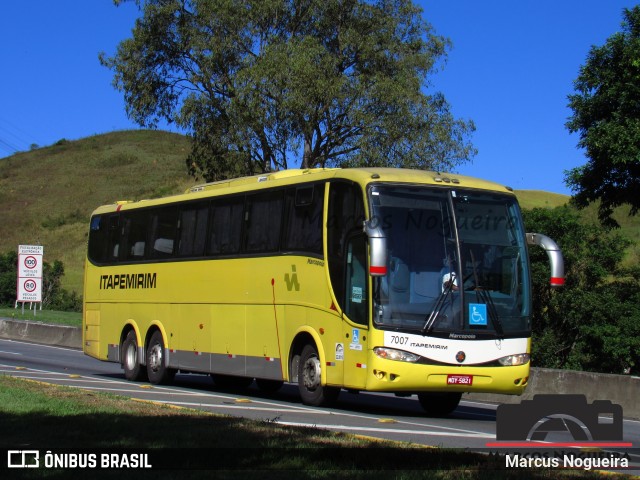 Viação Itapemirim 7007 na cidade de Barra Mansa, Rio de Janeiro, Brasil, por Marcus Nogueira . ID da foto: 8235292.