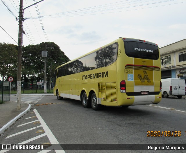 Viação Itapemirim 5727 na cidade de São José dos Campos, São Paulo, Brasil, por Rogerio Marques. Número da foto: #8235843.