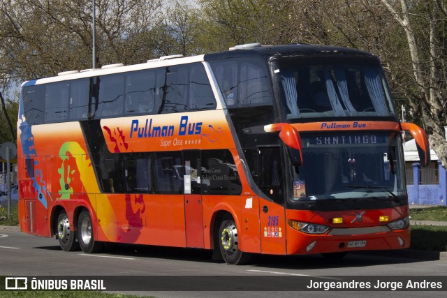 Pullman Bus 3195 na cidade de Chillán, Ñuble, Bío-Bío, Chile, por Jorgeandres Jorge Andres. Número da foto: #8234594.