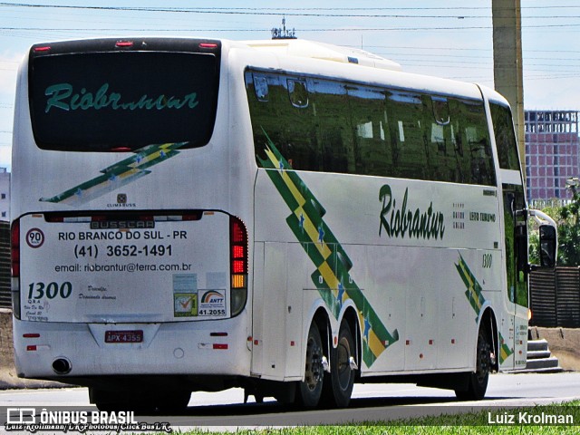 Empresa de Ônibus Riobrantur 1300 na cidade de Aparecida, São Paulo, Brasil, por Luiz Krolman. ID da foto: 8234127.