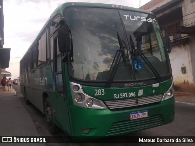 Tursan - Turismo Santo André 283 na cidade de Barra Mansa, Rio de Janeiro, Brasil, por Mateus Barbara da Silva. ID da foto: 8234053.