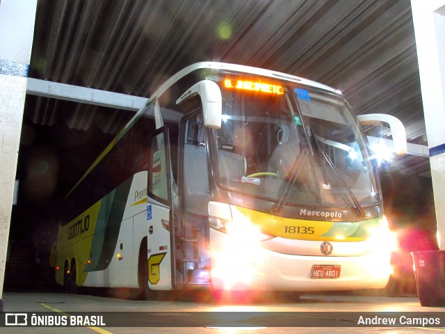 Empresa Gontijo de Transportes 18135 na cidade de Pirapora, Minas Gerais, Brasil, por Andrew Campos. ID da foto: 8235381.