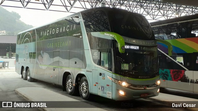 Viação Garcia 8665 na cidade de Santos, São Paulo, Brasil, por Davi Cesar. Número da foto: #8237192.