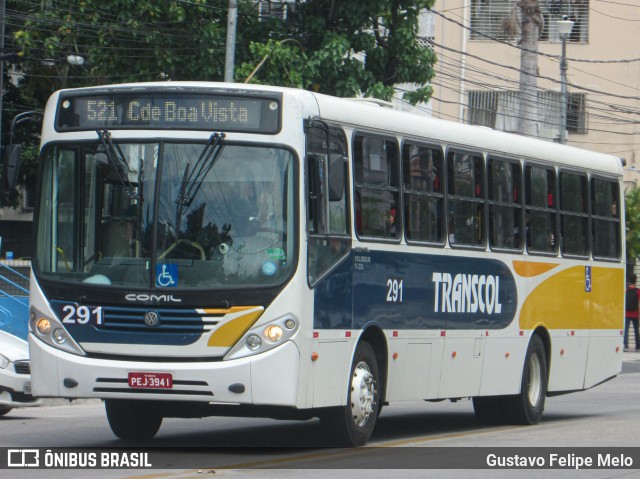 Transcol - Transportes Coletivos Ltda. 291 na cidade de Recife, Pernambuco, Brasil, por Gustavo Felipe Melo. ID da foto: 8236712.