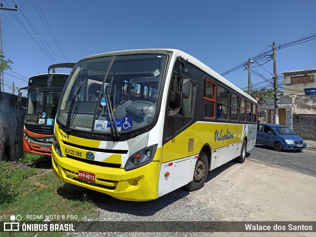 Viação Nilopolitana RJ 123.086 na cidade de Queimados, Rio de Janeiro, Brasil, por Walace dos Santos. Número da foto: #8236960.