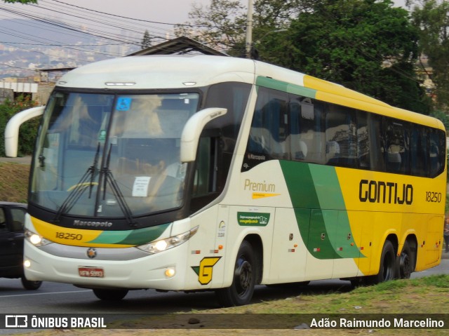 Empresa Gontijo de Transportes 18250 na cidade de Belo Horizonte, Minas Gerais, Brasil, por Adão Raimundo Marcelino. ID da foto: 8238712.