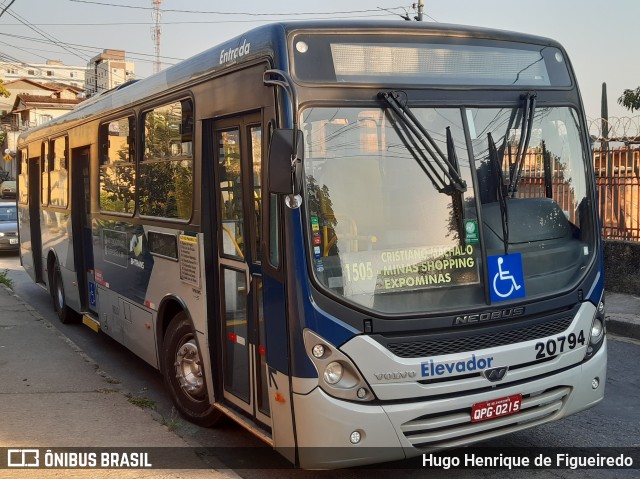 Viação Progresso 20794 na cidade de Belo Horizonte, Minas Gerais, Brasil, por Hugo Henrique de Figueiredo. ID da foto: 8237210.