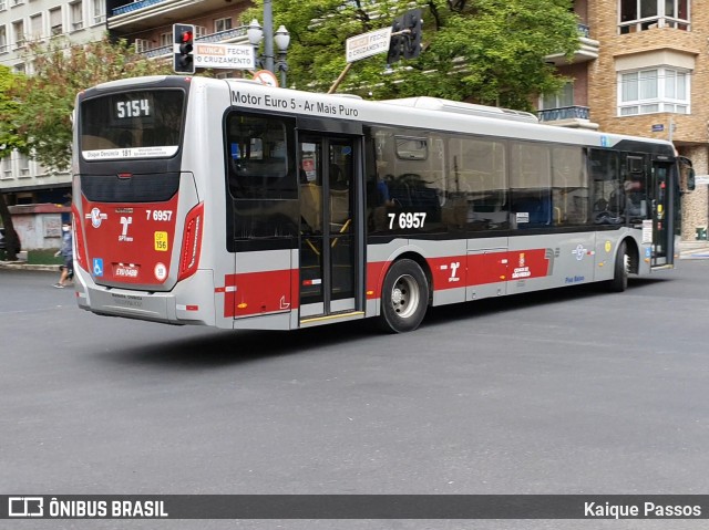 Viação Gatusa Transportes Urbanos 7 6957 na cidade de São Paulo, São Paulo, Brasil, por Kaique Passos. Número da foto: #8237159.