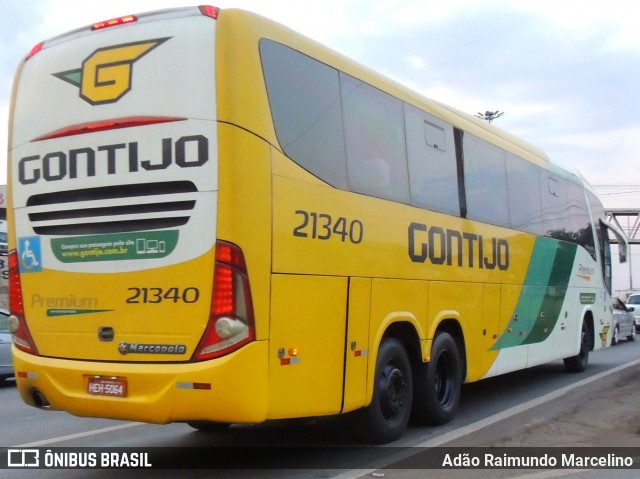 Empresa Gontijo de Transportes 21340 na cidade de Belo Horizonte, Minas Gerais, Brasil, por Adão Raimundo Marcelino. ID da foto: 8238746.