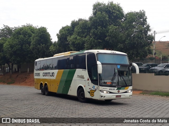 Empresa Gontijo de Transportes 17035 na cidade de Governador Valadares, Minas Gerais, Brasil, por Jonatas Costa da Mata. ID da foto: 8237323.