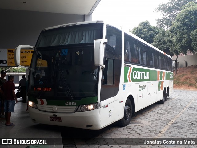 Empresa Gontijo de Transportes 21115 na cidade de Governador Valadares, Minas Gerais, Brasil, por Jonatas Costa da Mata. ID da foto: 8237310.