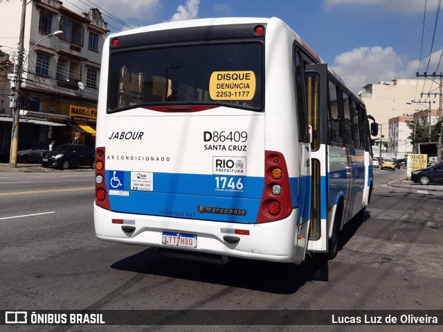 Auto Viação Jabour D86409 na cidade de Rio de Janeiro, Rio de Janeiro, Brasil, por Lucas Luz de Oliveira. ID da foto: 8236415.