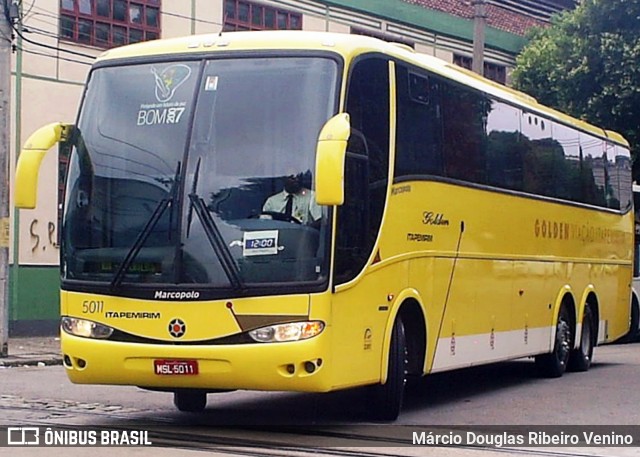 Viação Itapemirim 5011 na cidade de Rio de Janeiro, Rio de Janeiro, Brasil, por Márcio Douglas Ribeiro Venino. ID da foto: 8238162.