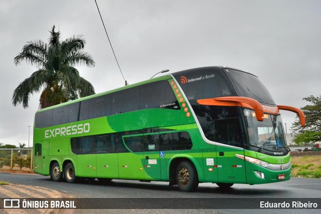 Expresso Transporte e Turismo Ltda. 3100 na cidade de Uberlândia, Minas Gerais, Brasil, por Eduardo Ribeiro. Número da foto: #8160707.