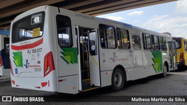 Viação Pinheiral RJ 189.017 na cidade de Volta Redonda, Rio de Janeiro, Brasil, por Matheus Martins da Silva. Número da foto: #8161130.