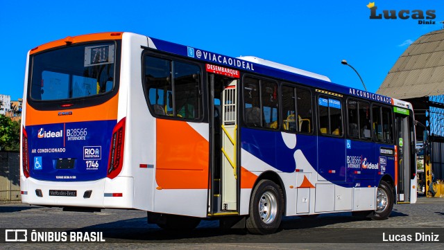Viação Ideal B28566 na cidade de Rio de Janeiro, Rio de Janeiro, Brasil, por Lucas Diniz. Número da foto: #8159025.