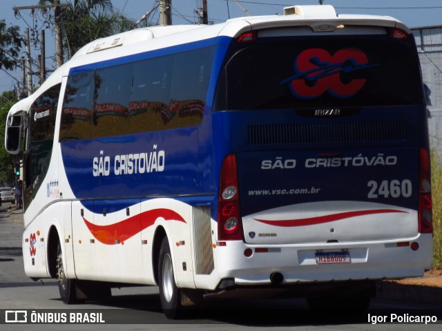 Viação São Cristóvão 2460 na cidade de Divinópolis, Minas Gerais, Brasil, por Igor Policarpo. ID da foto: 8160101.