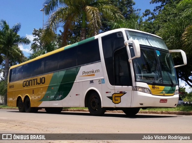 Empresa Gontijo de Transportes 11855 na cidade de Patos de Minas, Minas Gerais, Brasil, por João Víctor Rodrigues. ID da foto: 8160324.